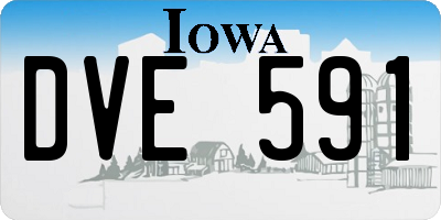 IA license plate DVE591