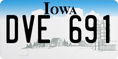 IA license plate DVE691