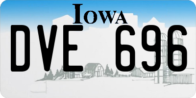 IA license plate DVE696