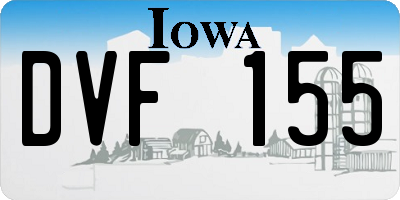 IA license plate DVF155