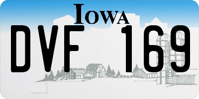 IA license plate DVF169