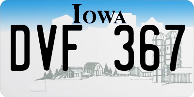 IA license plate DVF367