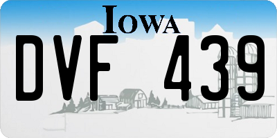 IA license plate DVF439