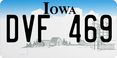 IA license plate DVF469
