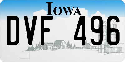 IA license plate DVF496