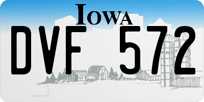 IA license plate DVF572