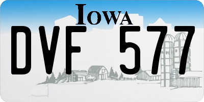IA license plate DVF577