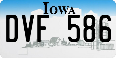 IA license plate DVF586