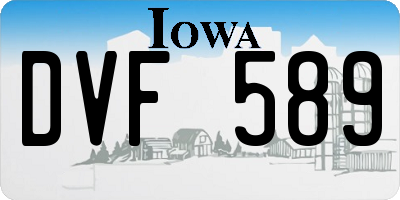IA license plate DVF589