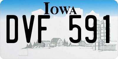 IA license plate DVF591