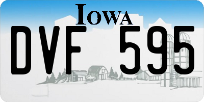 IA license plate DVF595