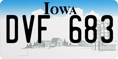 IA license plate DVF683