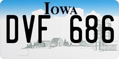 IA license plate DVF686