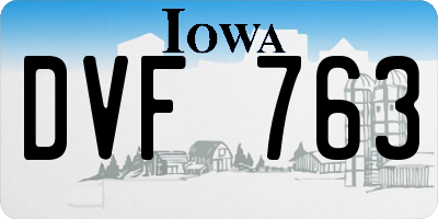 IA license plate DVF763