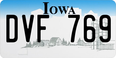 IA license plate DVF769