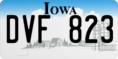 IA license plate DVF823