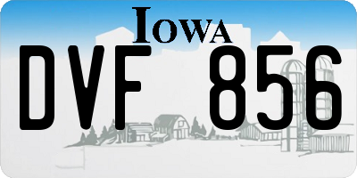 IA license plate DVF856