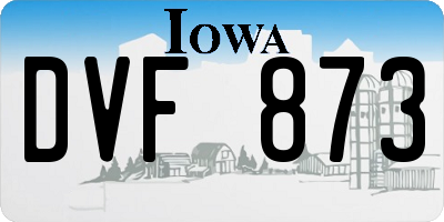 IA license plate DVF873