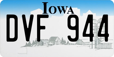 IA license plate DVF944