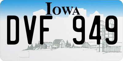 IA license plate DVF949