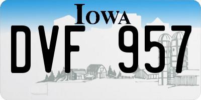 IA license plate DVF957