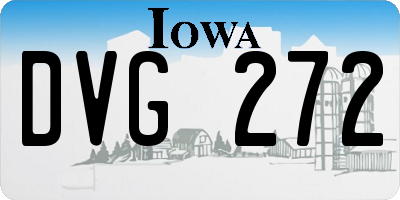 IA license plate DVG272