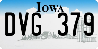IA license plate DVG379