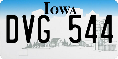 IA license plate DVG544