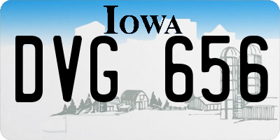 IA license plate DVG656