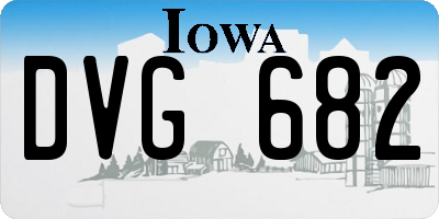 IA license plate DVG682