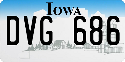 IA license plate DVG686