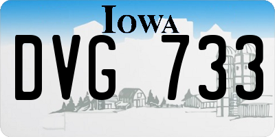 IA license plate DVG733