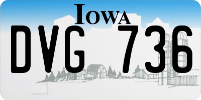 IA license plate DVG736