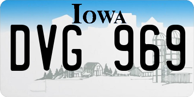 IA license plate DVG969
