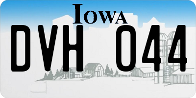 IA license plate DVH044