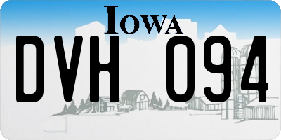IA license plate DVH094