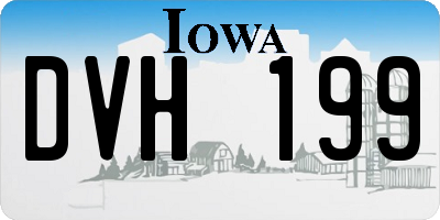 IA license plate DVH199