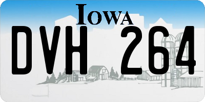 IA license plate DVH264