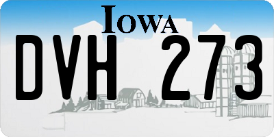 IA license plate DVH273