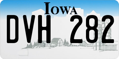 IA license plate DVH282