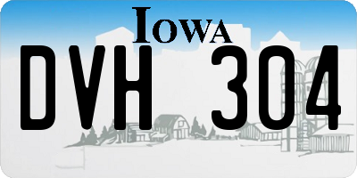 IA license plate DVH304