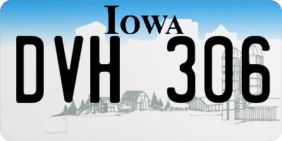IA license plate DVH306
