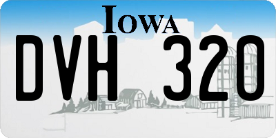 IA license plate DVH320