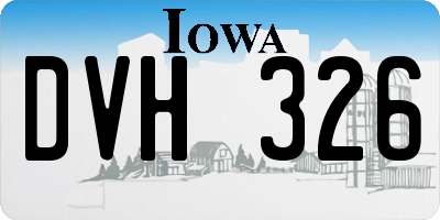 IA license plate DVH326