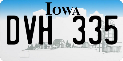 IA license plate DVH335
