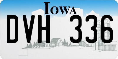 IA license plate DVH336