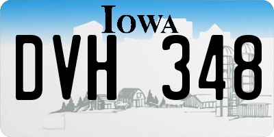 IA license plate DVH348