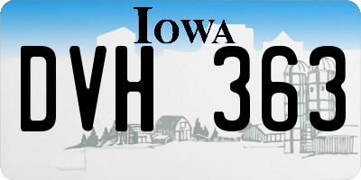 IA license plate DVH363
