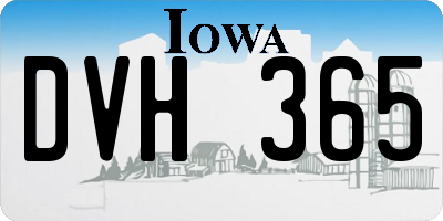 IA license plate DVH365