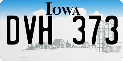 IA license plate DVH373